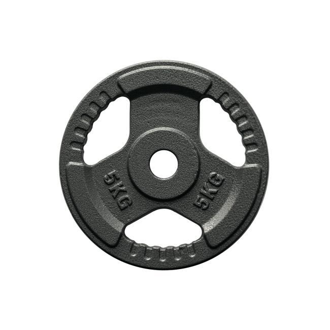 FitNord Viktskiva med grepp 30 mm, Gjutjärn 5 kg