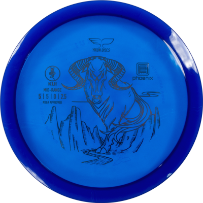 Yikun Phoenix Line Kui Frisbee golf disc, blå