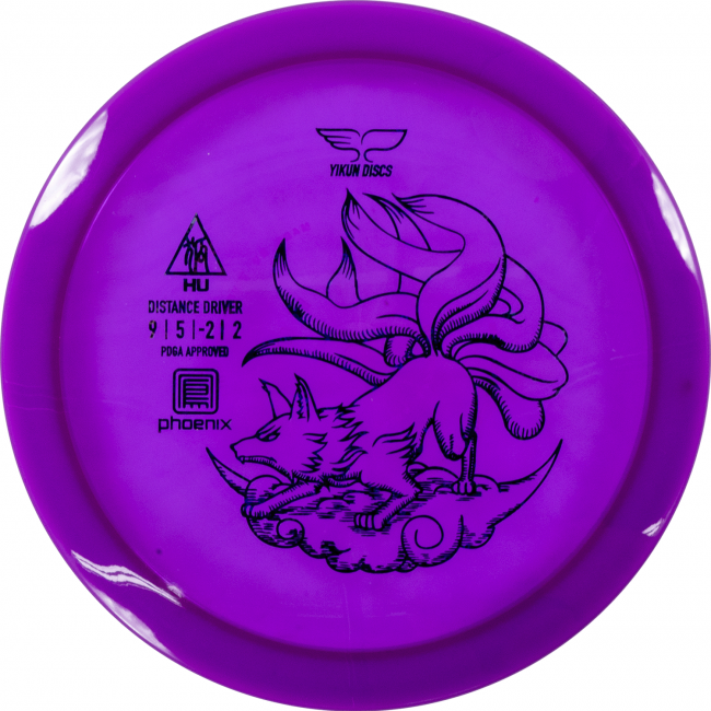 Yikun Phoenix Line Hu Frisbee Golf disc Lila