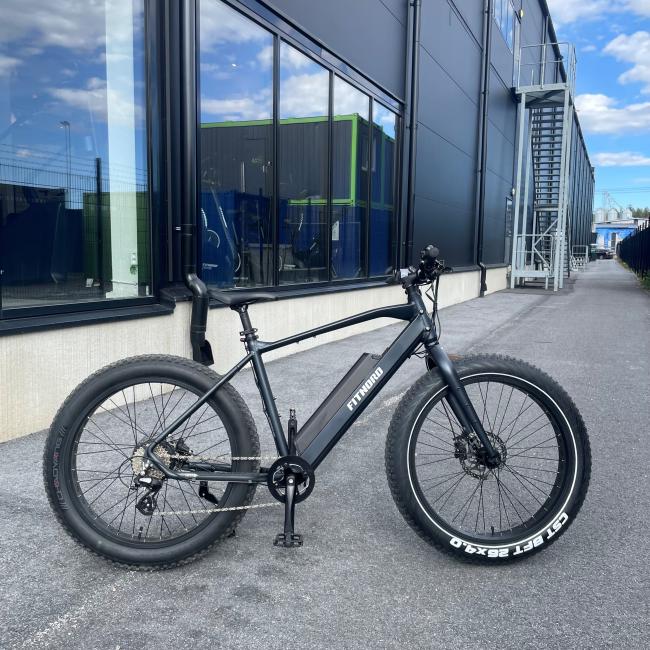 **OUTLET STOCKHOLM** FitNord Rumble 300 Elfatbike 2024, svart, 720 Wh, 53cm