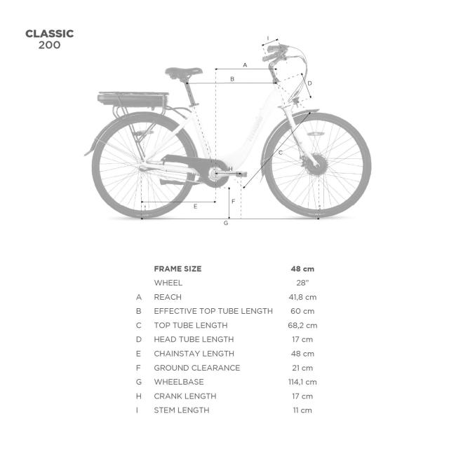 FitNord Classic 200 Elcykel 2023, svart (540 Wh)