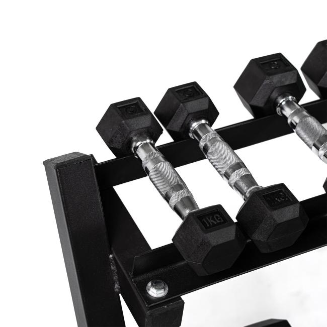 FitNord Hantelställ tre våningar, 93 cm