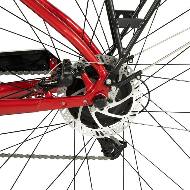 FitNord Ava 200 Elcykel 2023, röd (540 Wh batteri)