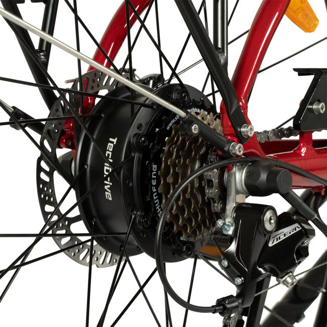 FitNord Ava 200 Elcykel 2023, röd (540 Wh batteri)
