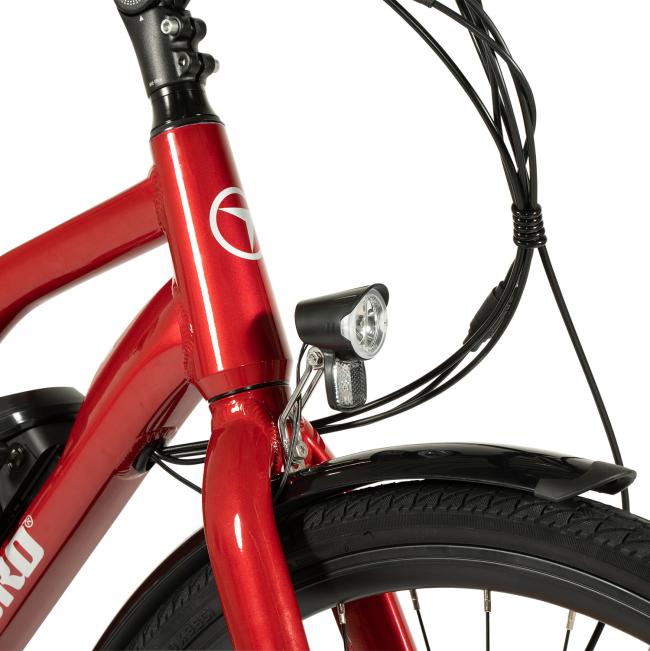 FitNord Ava 200 Elcykel 2023, röd (540 Wh batteri)