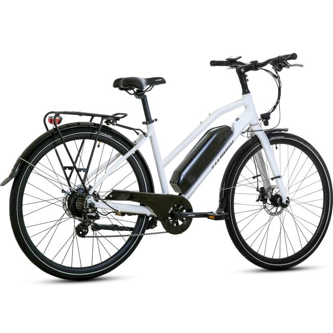 FitNord Ava 200 Elcykel 2023, vit (540 Wh batteri)