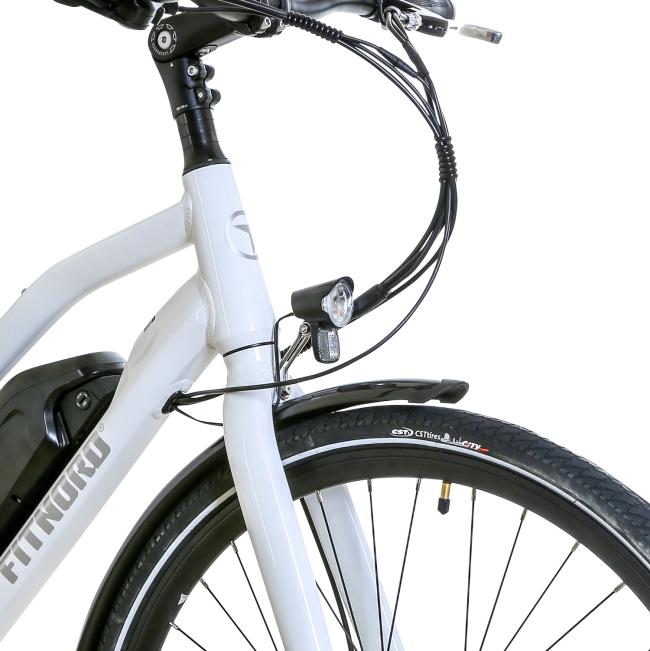FitNord Ava 200 Elcykel 2023, vit (540 Wh batteri)