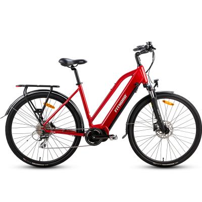 FitNord Ava 500 Elcykel, röd (630 Wh batteri) + ETT ÅR EXTRA GARANTI