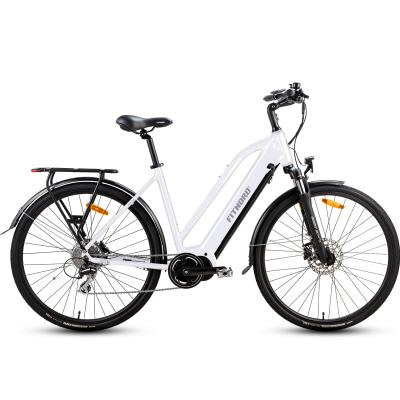 FitNord Ava 500 Elcykel 2023, vit (630 Wh batteri)