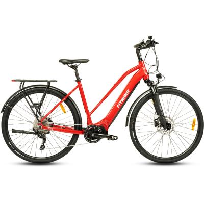 FitNord Ava 700 Elcykel 2023, röd (720 Wh batteri)