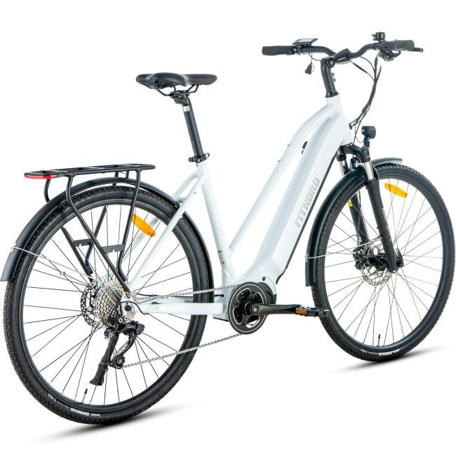 FitNord Ava 700 Elcykel 2023, vit (720 Wh batteri)