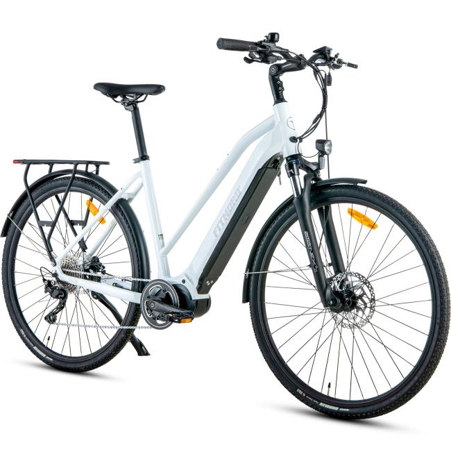 FitNord Ava 700 Elcykel, vit (720 Wh batteri) + ETT ÅR EXTRA GARANTI