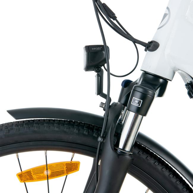 FitNord Ava 700 Elcykel 2023, vit (720 Wh batteri)
