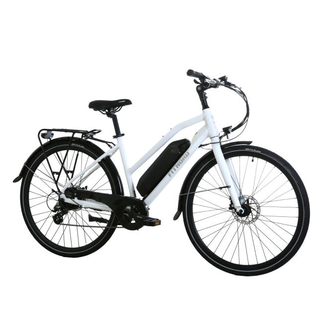 FitNord Ava 200 Elcykel 2023, vit (540 Wh batteri)