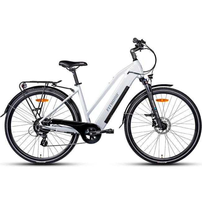 Fitnord Ava 300 Elcykel vit (720 Wh batteri) + ETT ÅR EXTRA GARANTI