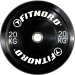 FitNord Viktskiva Bumper Black 20 kg