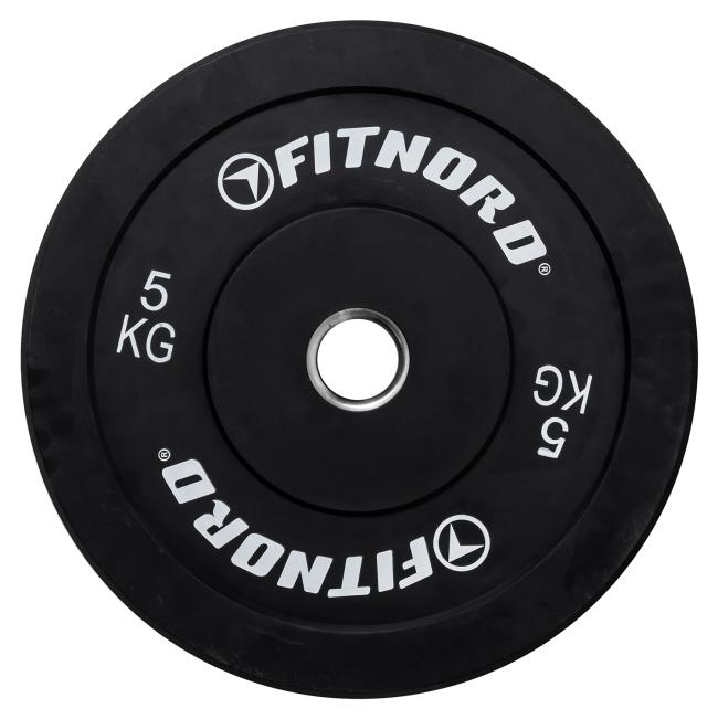 FitNord Bumper Black Viktskiva 5 kg