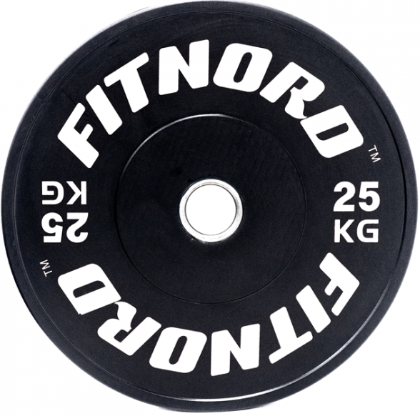 Viktskiva 25 kg, FitNord Bumper Plate