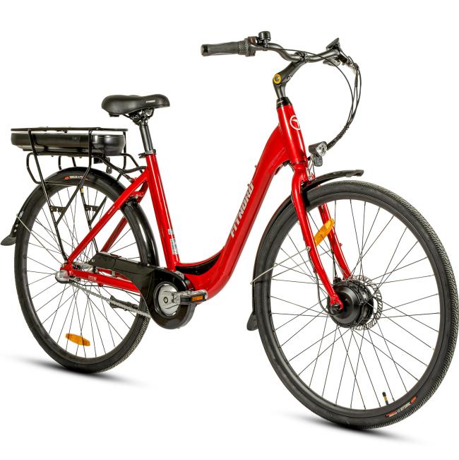 FitNord Classic 200 Elcykel 2023, röd (540 Wh batteri)