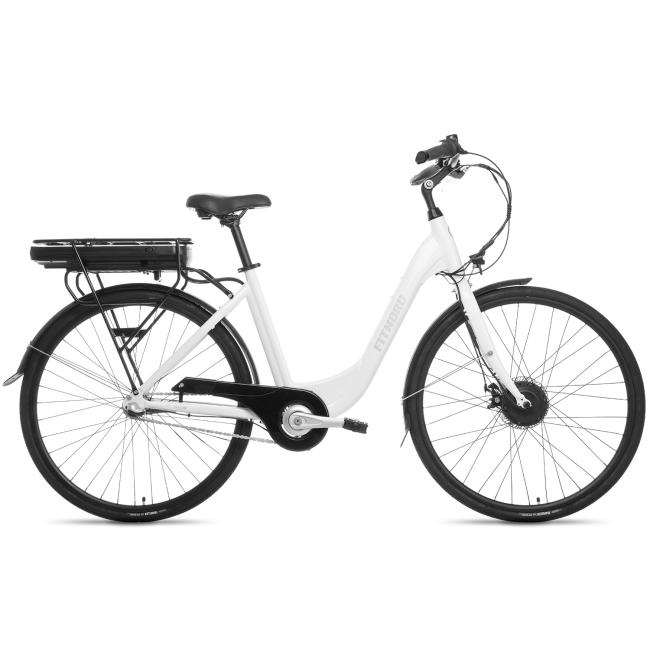 FitNord Classic 200 Elcykel 2024, vit (540 Wh batteri)