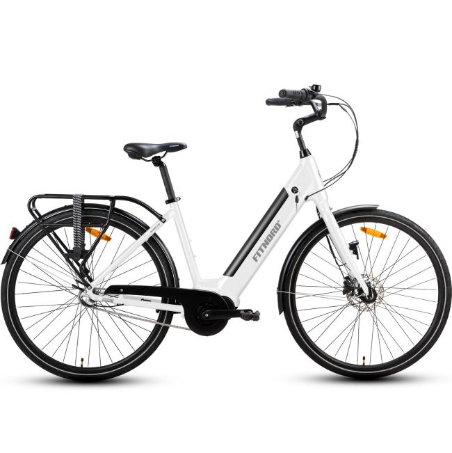 Fitnord Classic 300 Elcykel 2023 vit (504 Wh batteri)