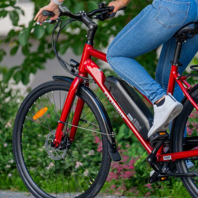 FitNord Ava 200 Elcykel 2023, röd (540 Wh batteri)