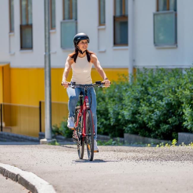 FitNord Ava 200 Elcykel 2023, röd (540 Wh batteri)