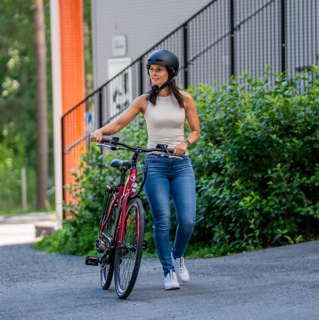 FitNord Ava 200 Elcykel 2023, röd (540 Wh batteri)