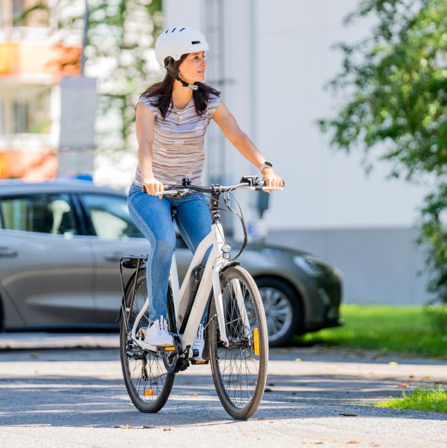FitNord Ava 200 Elcykel 2023, vit (540 Wh batteri)