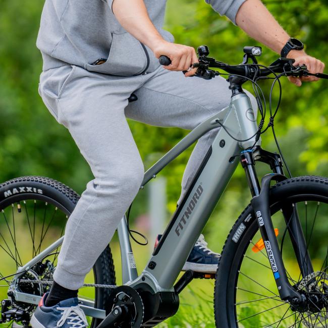 FitNord Ranger 500 Elmountainbike 2023, mintgrön (630 Wh batteri)