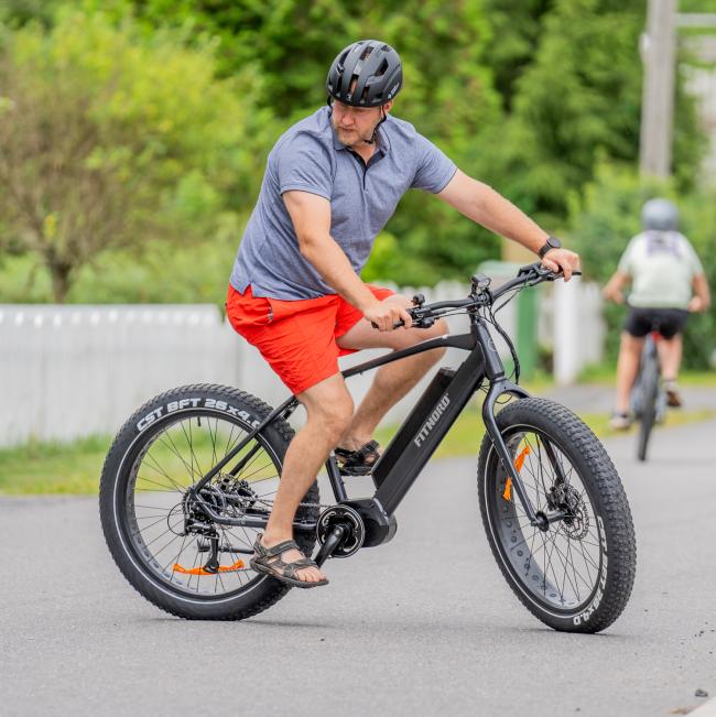 FitNord Rumble 500 Elfatbike, svart (720 Wh batteri) + ETT ÅR EXTRA GARANTI