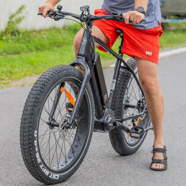 FitNord Rumble 500 Elfatbike 2023, svart (720 Wh batteri)