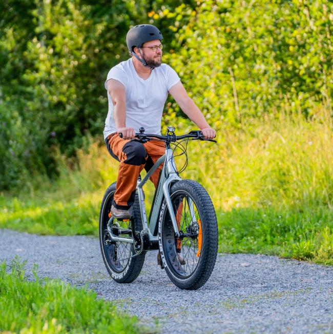 FitNord Rumble 500 Elfatbike 2023, mintgrön (720 Wh batteri)