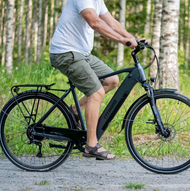 FitNord Venture 300 Elcykel, grafitgrå (720 Wh batteri) + ETT ÅR EXTRA GARANTI