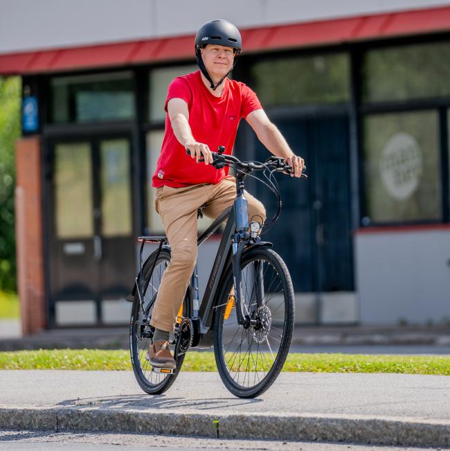 FitNord Venture 500 Elcykel 2023, grafitgrå (630 Wh)