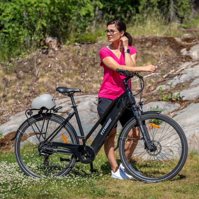 FitNord Ava 300 Elcykel 2023, svart (720 Wh batteri)