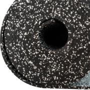FitNord Gummimatta svart 4 mm (10m rulle), med vita prickar