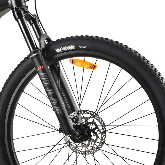 FitNord Ranger 700FS heldämpad Elmountainbike 2023, svart (720 Wh batteri)