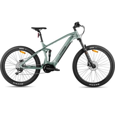 FitNord Ranger 700FS heldämpad Elmountainbike 2023, mintgrön (720 Wh batteri)