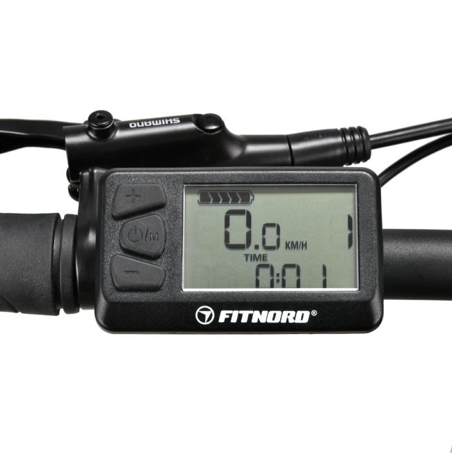 FitNord Ranger 500 Elmountainbike 2023, svart (630 Wh batteri)