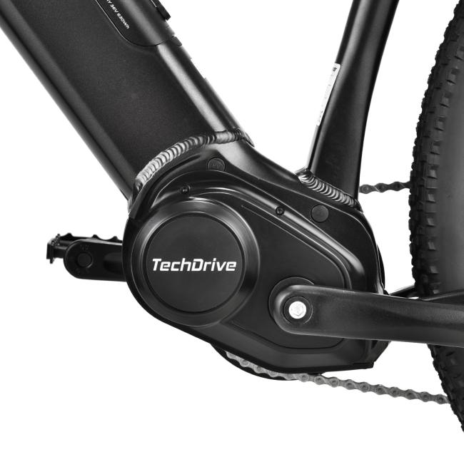 FitNord Ranger 500 Elmountainbike 2023, svart (630 Wh batteri)