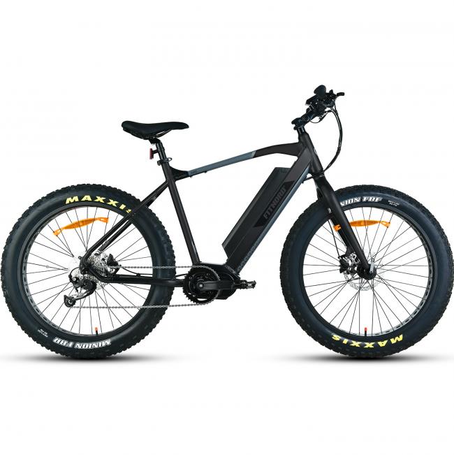 FitNord Rumble 1000 FatBike 26" Elcykel, Svart (1008Wh Batteri)