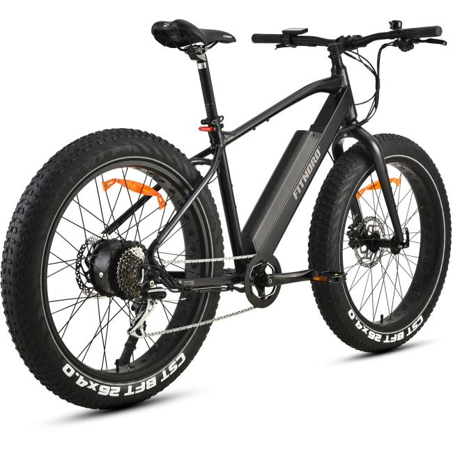 FitNord Rumble 300 Elfatbike 2023, svart (720 Wh batteri)