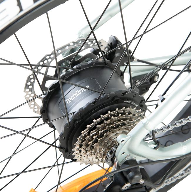 FitNord Rumble 300 Elfatbike 2023, mintgrön (720 Wh batteri)
