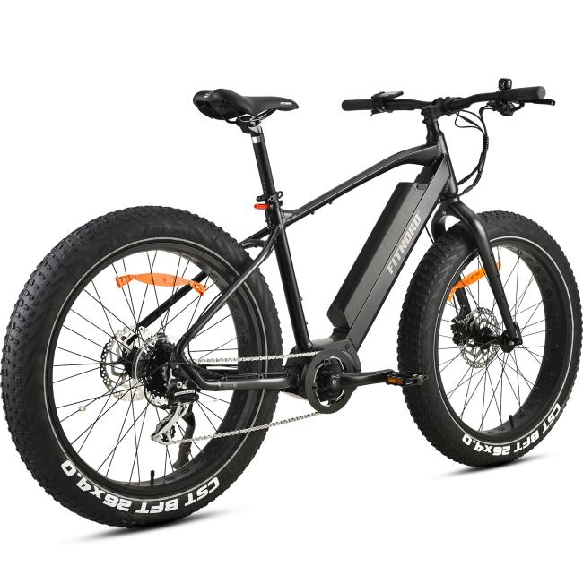 FitNord Rumble 500 Elfatbike 2023, svart (720 Wh batteri)