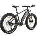 FitNord Rumble 500 Elfatbike 2023, svart (720 Wh batteri)