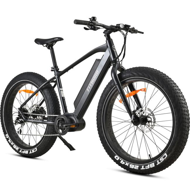 FitNord Rumble 500 Elfatbike 2023, svart (720 Wh batteri)