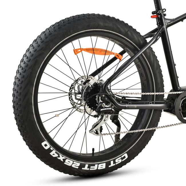 FitNord Rumble 500 Elfatbike 2023, svart (720 Wh batteri)