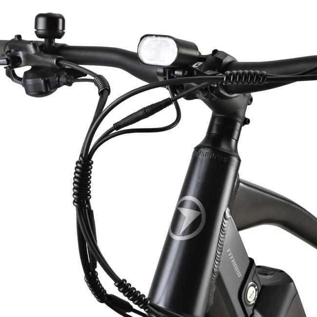 FitNord Rumble 500 Elfatbike 2023, svart (720 Wh batteri)