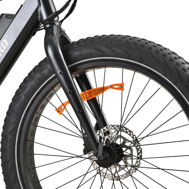 FitNord Rumble 500 Elfatbike 2023, svart (720 Wh batteri)